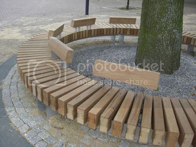 Curved Bench Seating, Bench Around Trees, Timber Planters, Bonsai Display, Cheap Patio Furniture, Planter Bench, Curved Bench, Bench Seating, Bench Designs