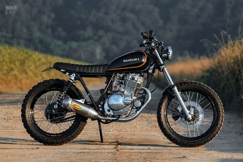 Suzuki GN250 scrambler by Purpose Built Moto Iphone Wallpaper Rock, Suzuki Gn250, Custom Motorcycle Shop, Suzuki Gn 125, Trail Motorcycle, Suzuki Intruder, Moto Scrambler, Motor Custom, Bike Exif