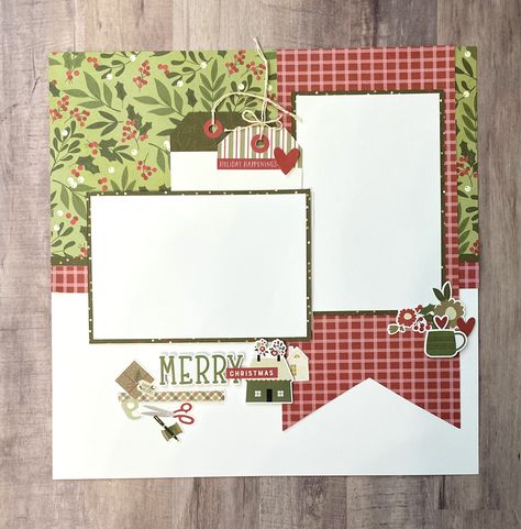 Scrapbooking Sketches 12x12, Vintage Christmas Scrapbook Layouts, Christmas Scrapbook Pages Ideas, Christmas Scrapbooking Layouts, Scrapbook Ideas Layouts, Christmas Scrapbook Ideas, Simple Scrapbooking Layouts, Winter Scrapbook Layouts, Winter Scrapbook