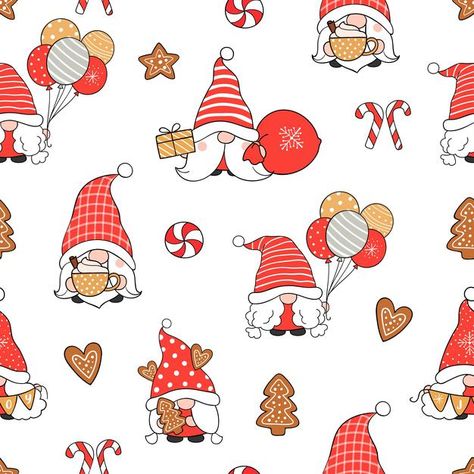 Gonks Christmas Wallpaper, Christmas Gonk Wallpaper, Gnome Backgrounds, Christmas Gnome Wallpaper, Blank Backgrounds, Snow Gnome, Gnome Wallpaper, Gnome For Christmas, Florida Tattoos