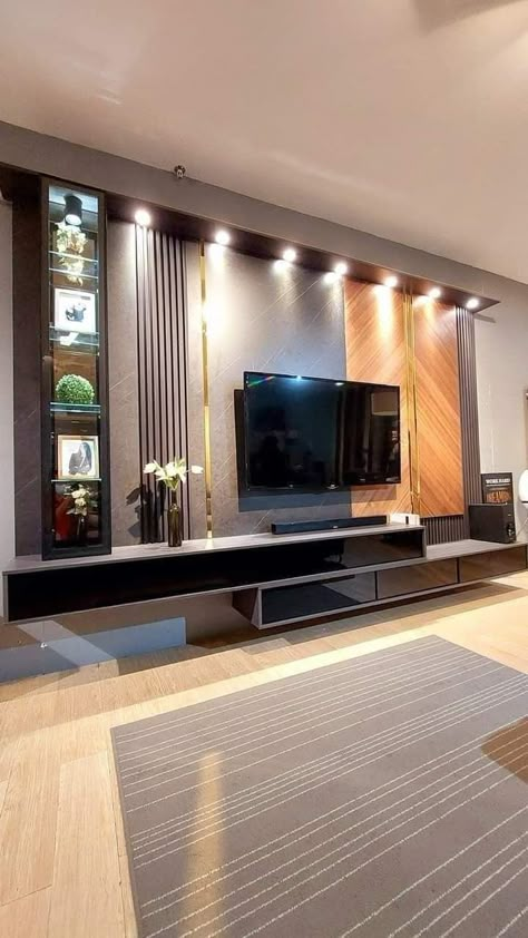 Hall Tv Cupboard Designs, Tv Unit Living Room Modern Luxury, Tv Hall Interior Design, Lcd Unit Design Modern, Tv Cabinet Design For Living Room Luxury, Tv Cupboard Design For Hall, Hall Tv Unit Design Modern, Led Panel Design Living Rooms, Luxury Tv Unit Design