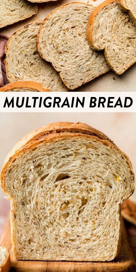 Multigrain Rolls, Specialty Breads, Multigrain Bread Recipe, Easy Bread Machine Recipes, White Sandwich Bread, Cereal Mix, Multi Grain Bread, Multigrain Bread, Wheat Bread Recipe