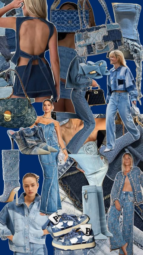 Denim Mood Board, Denim Editorial, Backless Blouse Designs, Fashion Drawing Tutorial, Denim Projects, Backless Blouse, Mood Board Fashion, Fashion Drawing, Blouse Designs