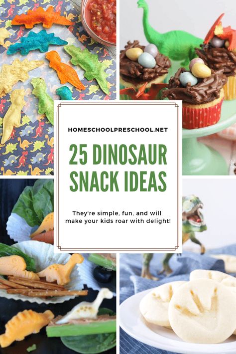 Create one or more of these dinosaur snack ideas for your dinosaur theme. During your dinosaur studies or a dinosaur party, your kids will love these ideas. Dino Theme Birthday Party Food Ideas, Dinosaur Deviled Eggs, Dinosaur Snack Ideas, Dinosaur Birthday Party Food Ideas, Dino Vbs, Dino Ranch Birthday Party, Dinosaur Dessert Table, Dinosaur Vbs, Dinosaur Dig Birthday