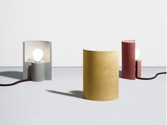 Table lamps | Interior lighting | Archiproducts Concrete Table Lamp, Yellow Table Lamp, Red Table Lamp, Concrete Lamp, Black Wall Lamps, Concrete Table, Grey Table Lamps, Keramik Design, Red Table