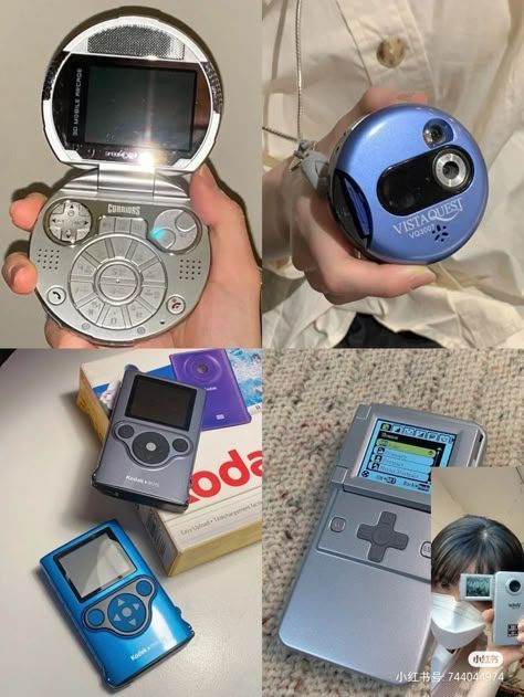 2000s Phone, Y2k Futurism, Tech Aesthetic, Old Tech, Cute Camera, Old Technology, Retro Tech, Retro Gadgets, Frutiger Aero