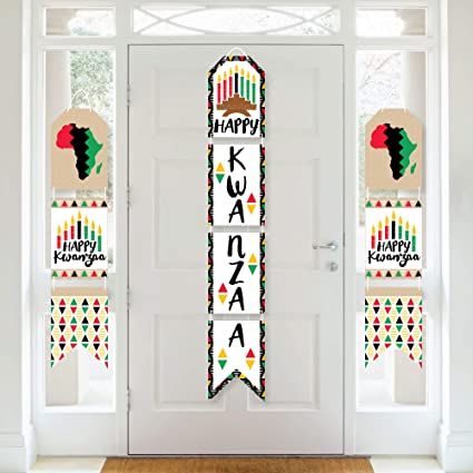 Amazon.com: Big Dot of Happiness Happy Kwanzaa - Hanging Vertical Paper Door Banners - African Heritage Holiday Wall Decoration Kit - Indoor Door Decor: Home & Kitchen Indoor Door Decor, Kwanzaa Party, Diy Christmas Snowman, Door Banners, Wonderland Party Decorations, Happy Kwanzaa, Indoor Door, Diy Snowman, Welcome Banner