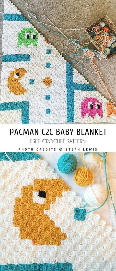 Crochet Borders For Blankets, Crochet C2c Pattern, C2c Blanket, C2c Crochet Blanket, Crochet Baby Blanket Pattern, Dengeki Daisy, Blanket Craft, Crochet For Beginners Blanket