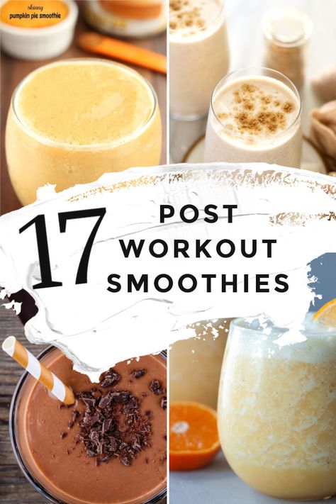 Healthy Post Workout Smoothie, Workout Recovery Food, Post Workout Smoothie Recipes, Workout Smoothie Recipes, Best Post Workout Food, High Protein Smoothie Recipes, Protein Packed Smoothies, Food To Gain Muscle, Post Workout Nutrition