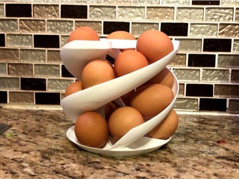 Roll Basket, Kitchen Dispenser, Homemade Egg Rolls, Useful 3d Prints, Small Potatoes, Fun Organization, Small Potato, 3d Printer Designs, Fun Kitchen