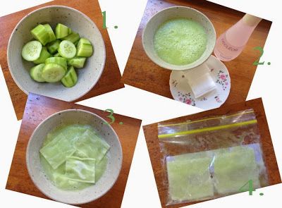 DIY Cucumber Eye Pads Cucumber Eye Pads, Skin Cream Recipes, Cucumber On Eyes, Earth Beauty, French Beauty Secrets, Homemade Facials, Natural Cleanser, Beauty Tips For Hair, Wrinkle Cream