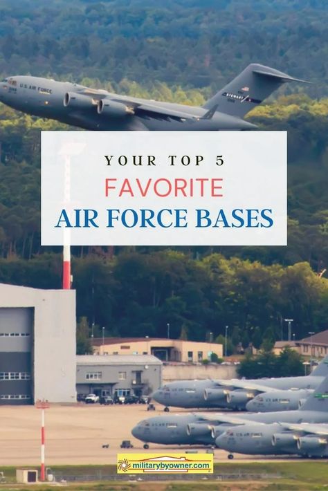 We asked, and you answered! As part of our ongoing series of favorite duty stations, we’re now turning our attention to your most-loved Air Force bases around the world. #airforce #florida #texas #hawaii #colorado #military #PCSmove Us Airforce Aesthetic, Air Force Motivation, Airforce Bmt, Airforce Aesthetic, Air Force Base Housing, Air Force Boot Camp, Box Trolls, Air Force Security Forces, Us Air Force Bases