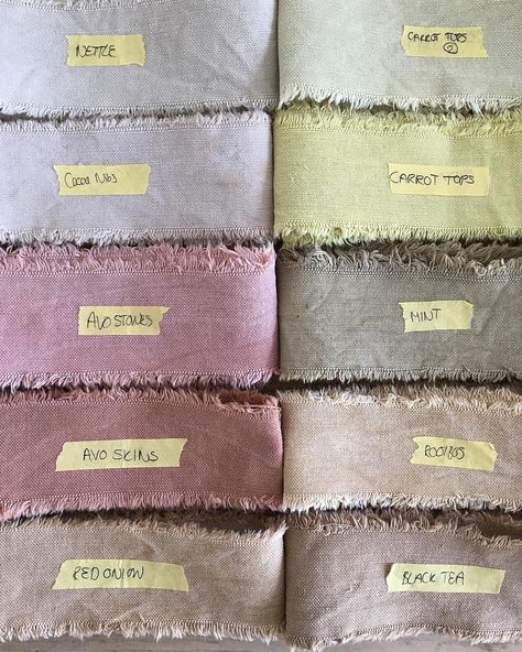 Naturally Dyed Fabric, Natural Dyed Fabric, Natural Dyes For Fabric, Eco Dyeing Fabric, Tinta Natural, Diy Dye, Textile Dyeing, Dyeing Fabric, Natural Dye Fabric