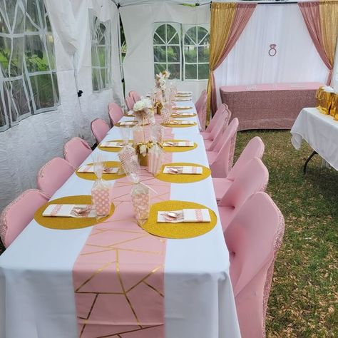 Tent Engagement Party, Backyard Engagement Party, Tablecloth Dress, Backyard Engagement, Backyard Engagement Parties, Event Decor Ideas, Party Decorations Table, Candy Bag Favors, Elegant Backyard