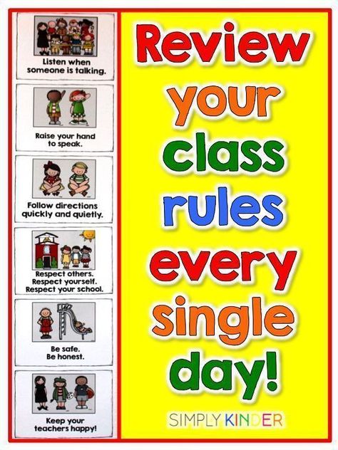 Remember to practice your rules every day all the way to the last day of school. Let kids know these are important enough to do so! #SimplyKinder Kindergarten Classroom Management, Teaching Classroom Management, Class Rules, Behavior Chart, Classroom Behavior Management, Whole Brain Teaching, Class Management, Kindergarten Class, Behaviour Chart