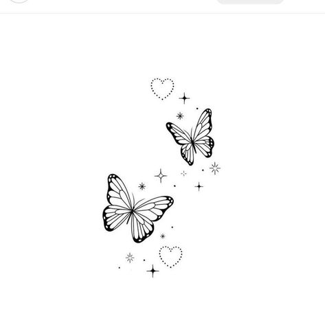 Double Butterfly Tattoo, Butterfly Tattoo Stencil, Sparkle Tattoo, Double Butterfly, Cute Hand Tattoos, Hand And Finger Tattoos, Pretty Hand Tattoos, Small Pretty Tattoos, Tasteful Tattoos