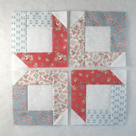 The Box Quilt Block - an Easy, Beginner-Friendly Quilt Block Tutorial – fabric-406 Octagon Quilt Block Free Pattern, Quilt Block Of The Month Free, Easy Quilt Blocks For Beginners, Block Quilting Designs, Small Quilt Projects, Quilt Blocks Easy, Stars Quilt, Quilting Designs Patterns, Scrappy Quilt Patterns