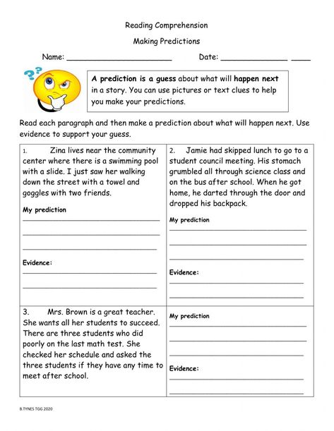 Making Predictions Activities 3rd Grade, Making Predictions Worksheet, Making Predictions Activities, Predicting Activities, Making Predictions, Making Inferences, Story Sequencing, Teaching English Grammar, Fact And Opinion