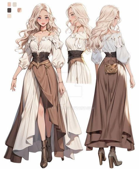 Fair Outfits, Ren Fair, Fashion Drawing Dresses, Fantasy Outfits, Clothing Design Sketches, Fantasy Dresses, Fashion Illustration Dresses, Dress Design Sketches, Fantasy Gowns