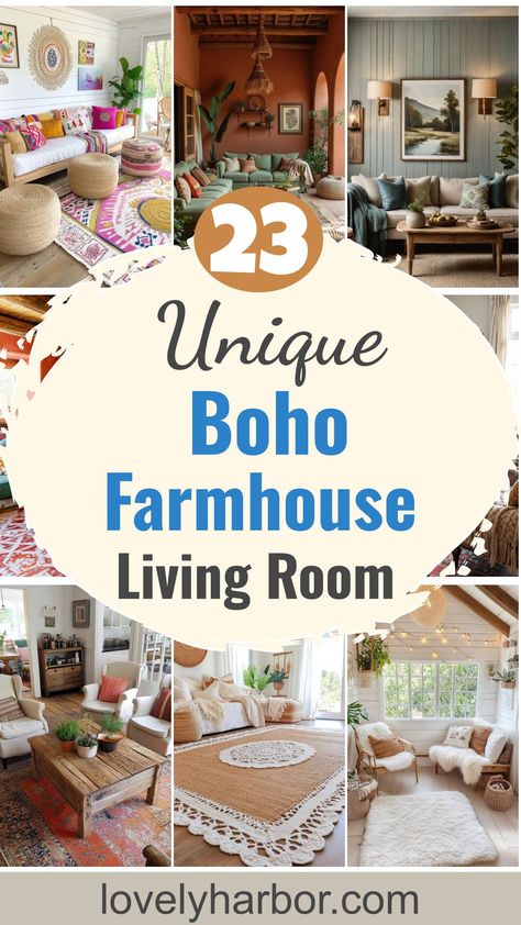 Refresh your living space with stunning Boho Farmhouse ideas. Combine rustic charm with bohemian flair for an inviting and stylish living room transformation. Bohemian Traditional Living Room, Farmhemian Living Room, Boho Traditional Living Room, Bohemian Chic Living Room, Boho Farmhouse Living Room, Rustic Boho Living Room, Textured Pillows, Cozy Boho Living Room, Modern Boho Farmhouse