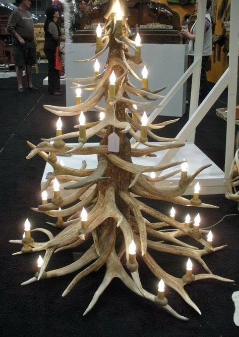 antler christmas tree for sale | Christmas antler tree | Christmas -- Trees Deer Antler Christmas Tree, Deer Antler Ideas, Antler Christmas Tree, Antler Tree, Deer Hunting Decor, Antler Projects, Deer Antler Crafts, Antler Ideas, Deer Antler Decor