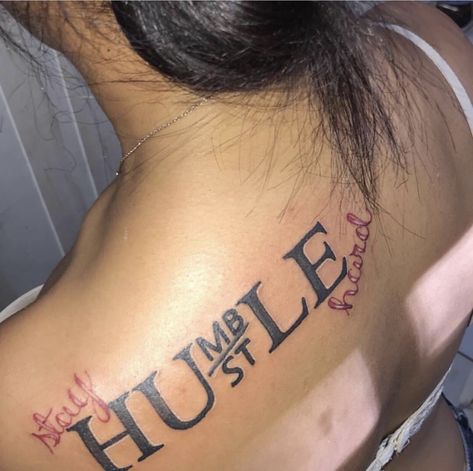 Hustle Tattoos For Women, Ambitious Tattoo, Stay Humble Tattoo, Humble Tattoo, Hard Tattoos, Meaningful Wrist Tattoos, Baby Name Tattoos, Linkedin Image, On Tattoo