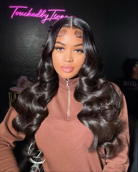 Bday Hair, Hd Lace Frontal Wigs, Body Wave Lace Front Wig, Wave Lace Front Wig, Frontal Wig Hairstyles, Lace Fronts, Hd Lace Frontal, Lace Frontal Wigs, Frontal Hairstyles