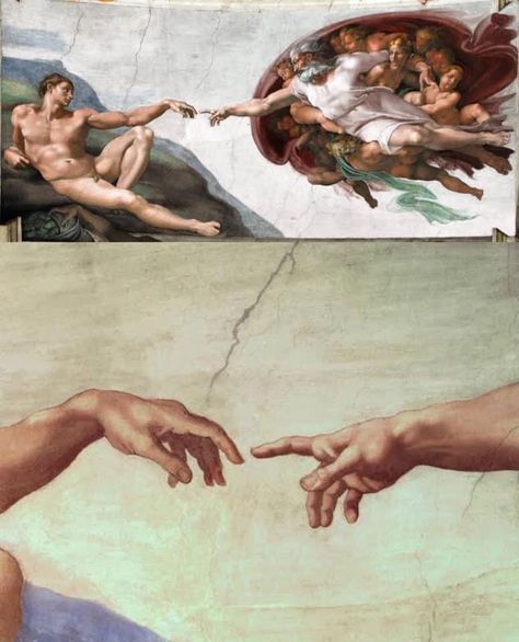 Michael Angelo Painting, Meaning Of Art, Chapel Ceiling, Sistine Chapel Ceiling, The Sistine Chapel, The Creation Of Adam, Greek Statues, Amazing Paintings, Sistine Chapel