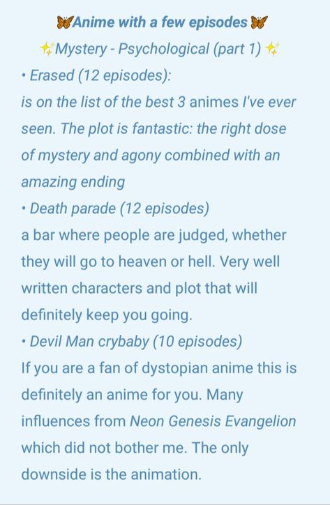 Psychological Anime List, 12 Episode Anime List, Mystery Anime Recommendations, Psychological Anime Recommendations, Mystery Anime, Psychological Anime, Drama Recommendations, Anime Suggestions, Anime Recommendations