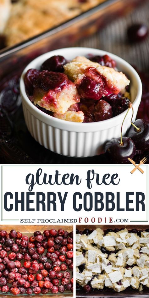 Gluten Free Cobbler, Fruit Cobbler Recipe, Cherry Cobbler Recipe, Dessert Oreo, Pan Sin Gluten, Blackberry Cobbler, Fruit Cobbler, Cherry Desserts, Cobbler Recipe