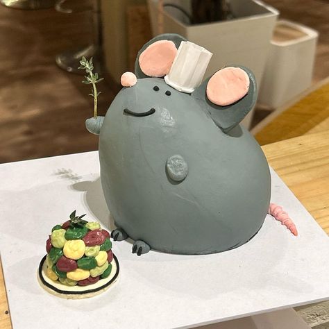 cat playground + custom pet cakes! | 🐾 cake for cats and dogs 🌲 fully customisable 🍰 meat based 🌸 no salt, sugar or flour customer request - rat theme 🐀 ( it’s remy! ) … | Instagram Cake For Cats Recipe, Rat Cakes Birthday, Cute Dog Cakes, Remy Cake, Rat Cakes, Cake For Cats, Cat Theme Cake, Cute Cat Cake, Silly Cakes