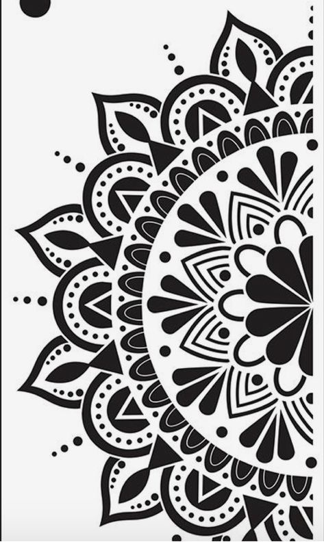 Simple Mandala Stencil, Cute Mandala Drawing, Mandala Ceramics Patterns, Border Embroidery Designs Patterns, Abstract Embroidery Designs, Christmas Tshirt Designs, Aesthetic Vector, Half Mandala Tattoo, Mandala Simple