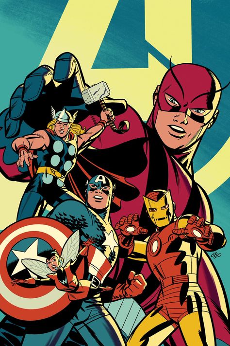 Michael Cho on Twitter: "My cover for the Mighty Marvel Masterworks Avengers Vol 1. Always fun to draw classic Iron Man and Cap.… " Michael Cho Art, Avengers Art, Avengers Comics, Bd Comics, Marvel Comic Universe, Marvel Comics Art, Classic Comics, Marvel Wallpaper, Comic Book Artists