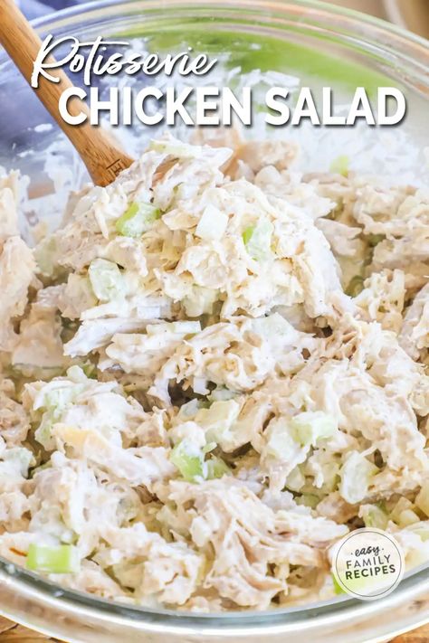 Rotisserie Chicken Salad Recipe, Fast Meal Prep, Dip For Crackers, Chicken Salad Croissant, Chicken Salad Sandwiches, Best Chicken Salad Recipe, Recipe For Lunch, Homemade Chicken Salads, Easy Healthy Meal