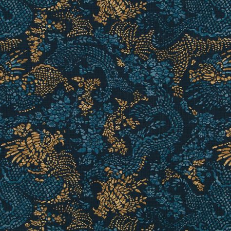 Blue And Gold Fabric, Sewing Shed, Robert Allen Fabric, Blue Home Decor, Funky Furniture, Fabric Designs, Robert Allen, Online Fabric, Decor Guide