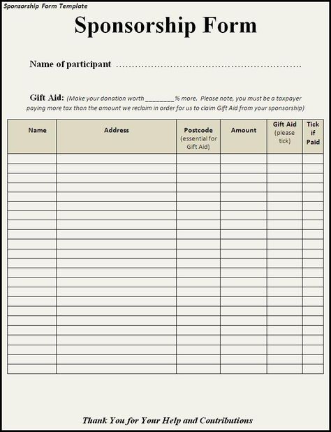 Sponsorship Form Template Sponsorship Form Template, Donation Form, Event Sponsorship, Invoice Template Word, Bottle Label Template, Order Form Template, Sheet Template, Card Templates Free, Spreadsheet Template