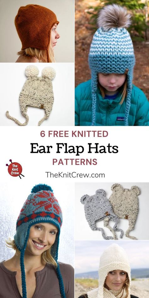 Flat Hat Knitting Pattern, Knit Ear Flap Hat Pattern Free, Knitted Earflap Hat Pattern Free, Toddler Ear Flap Hat Knitting Pattern Free, Ear Flap Hats Free Pattern, Knitted Hat With Ears, Earflap Hat Knitting Pattern, Ear Warmers Knitted Free Pattern, Ear Flap Hat Knitting Pattern