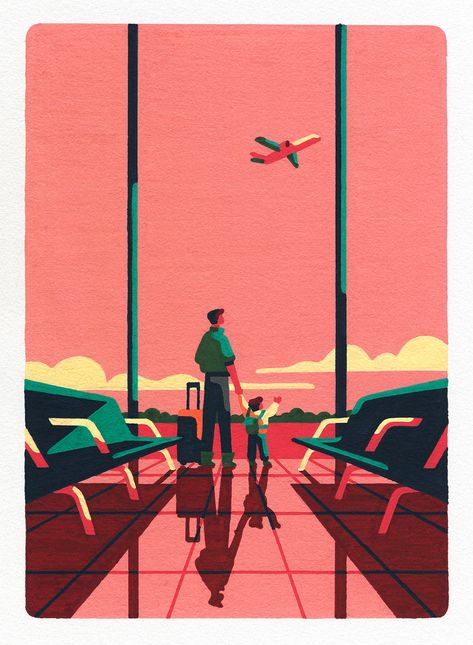 Departures on Behance Underground Illustration, City Illustration, Travel Illustration, Digital Art Illustration, Illustration Artwork, Flat Illustration, Illustration Vector, Drawing Inspiration, Graphic Illustration