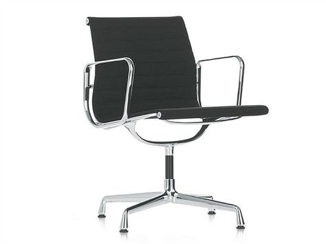 Swivel Upholstered Chair Eames Office Chair, Aluminium Chair, Charles Ray Eames, Eames Office, Panton Chair, Vitra Design, Aluminum Chairs, Charles Ray, Work Chair