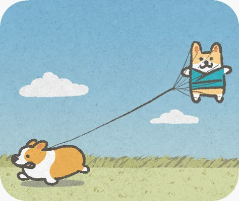 Moving Illustration, Corgi Gif, Ugly Dog, Corgi Cute, Drawing Kawaii, Reaction Faces, Gif Wallpaper, New Year Art, Cute Gifs