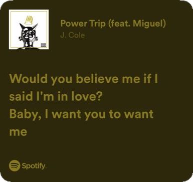 Power Trip, J Cole