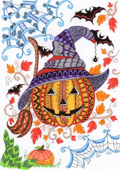 Halloween Zentangle Patterns, Autumn Zentangle, Halloween Mandalas, Fall Zentangle, Zentangle Pumpkins, Zentangle Pumpkin, Pumpkin Zentangle, Halloween Zentangle, Halloween Mandala