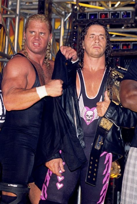 Curt Hennig and Bret Hart Wcw Wrestlers, Hart Foundation, Bret The Hitman Hart, Owen Hart, Wwf Superstars, Hitman Hart, World Championship Wrestling, Bret Hart, Hit Man