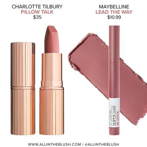 Maybelline Lipstick Superstay, Charlotte Tilbury Pillow Talk Lipstick, Mac Make Up, Covergirl Lipstick, Pillow Talk Lipstick, Charlotte Tilbury Pillow Talk, Maybelline Lipstick, Makijaż Smokey Eye, Lipstick Swatches