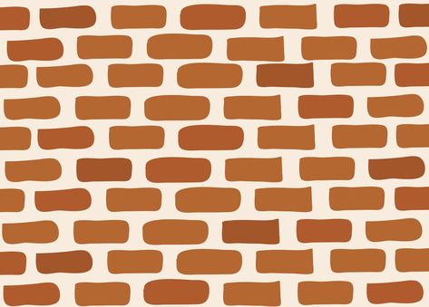 Brick Graphic Design, Brick Illustration, Brick Wall Illustration, Draw Bricks, Brick Wall Drawing, Brick Logo, Brick Clips, Brick Feature Wall, Brick Arch