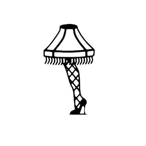 Christmas Story Tattoo, Lamp Coloring Page, Christmas Story Lamp, Christmas Story Leg Lamp, Story Tattoo, Lamp Tattoo, Leg Lamp, Tooling Patterns, Diy Tops