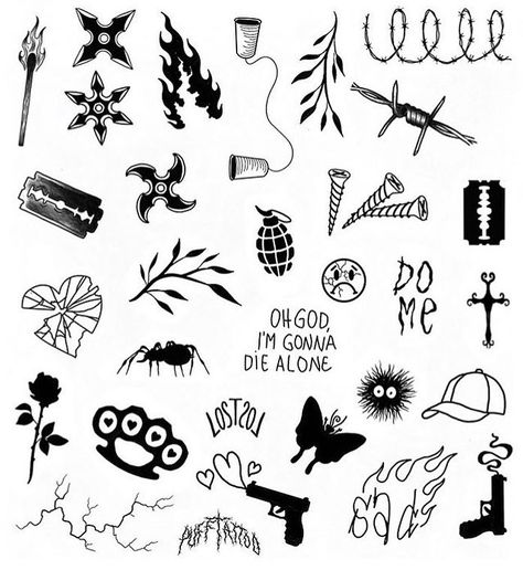 Tattoo Homme, Small Tattoos For Men, Stick Poke Tattoo, Tatuagem Masculina Pequena, Petit Tattoo, Grunge Tattoo, Free Tattoo Designs, Sharpie Tattoos, Handpoke Tattoo