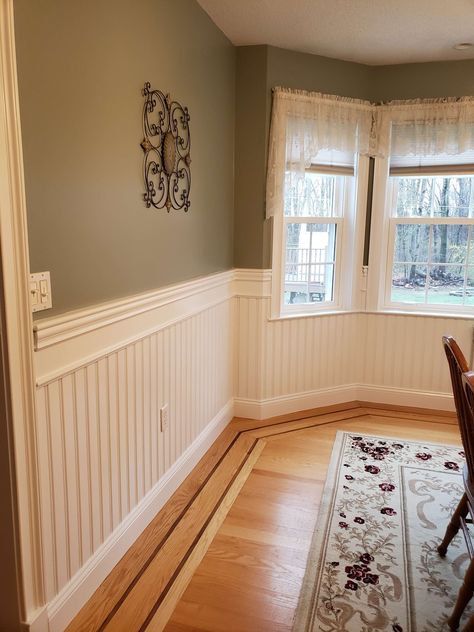 American Beadboard Gallery Half Beadboard Wall, Beadboard Chair Rail, Half Wall Living Room, Beadboard Dining Room, Beadboard Half Wall, Beadboard Wall, Beadboard Kitchen, Beadboard Bathroom, White Beadboard