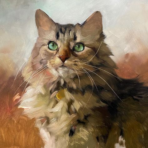 Whatever the crisis, it s all but guaranteed, it s Lucy to the rescue! #supercat #itsdangeroustogoalone #totherescue #fineart… | Instagram Jennifer Gennari, Cat Portrait Painting, Dog Portraits Painting, Cat Paintings, Cat Art Illustration, Animal Portraits Art, Portraits Art, Soyut Sanat Tabloları, Cat Artwork