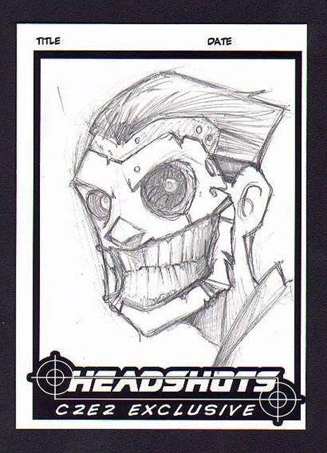 JOKER: HEADSHOTS SKETCH CARD by  CHRIS UMINGA Comic Art Chris Uminga, Art Comic, Art Gallery Room, Gallery Room, Animation Art, Comic Art, Zombie, Coloring Pages, Art Gallery